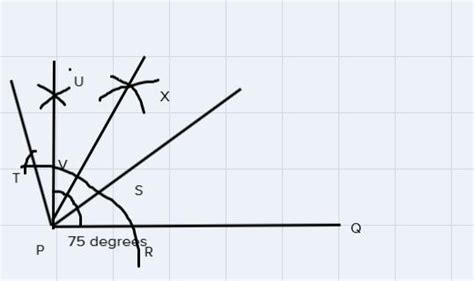 Construct the angle 75° and 105°. - Brainly.in