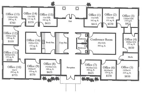 Commercial Building Floor Plan - floorplans.click