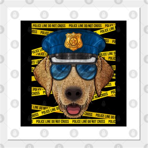 Labrador Retriever Police Officer Policeman Funny Police Dog - Dog ...