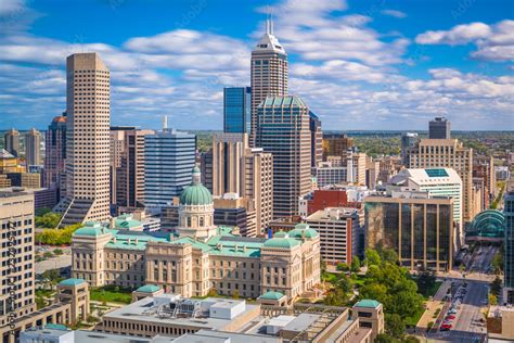 Indianapolis, Indiana, USA Downtown Skyline Stock Photo | Adobe Stock