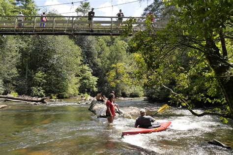 Toccoa River Swinging Bridge | Blue ridge georgia, Georgia vacation ...