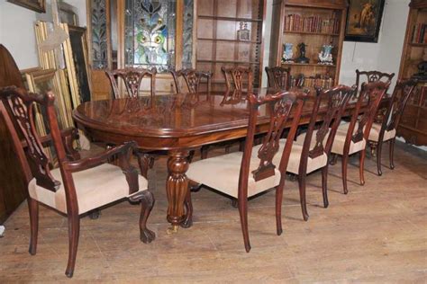 Victorian Dining Table Set Chippendale Chairs Set Suite Mahogany