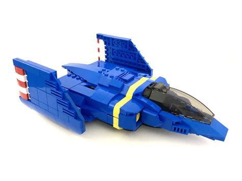 LEGO MOC Blue Falcon (F-Zero) by Celeri | Rebrickable - Build with LEGO