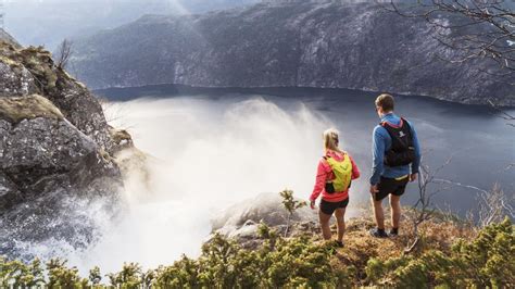 Langfoss Waterfall