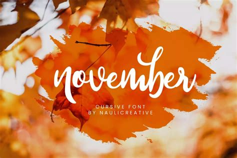 November Fall-Themed Font | Design Shack