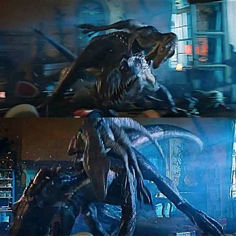 Blue Vs the Indoraptor! (Images from @xnashisprometheusx) #jurassicworld #jurassicpark # ...