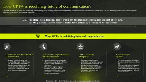 How GPT 4 Is Redefining Future Of Comprehensive Guide On GPT Chatbot ...