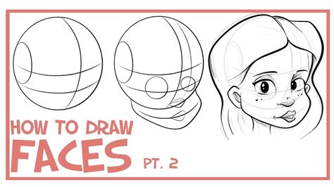 How To Draw Faces- 3/4 View: CARTOONING 101 #2 - YouTube