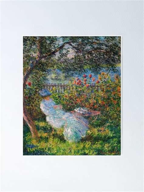 "Alice Hoschede in the Garden by Monet" Poster for Sale by ...