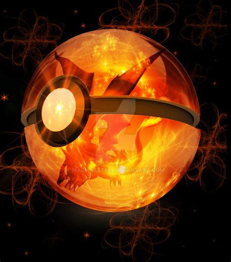 Charziard pokeball by Madhatster on DeviantArt