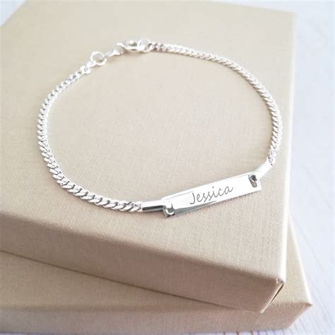 Aggregate more than 78 personalised sterling silver bracelet latest ...