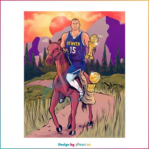 Nikola Jokic MVP 2023 NBA Champion Denver Nuggets Player PNG » PeaceSVG