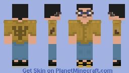 The guy with glasses Minecraft Skin