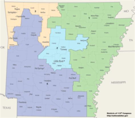 Arkansas State Senate Map - Printable Map