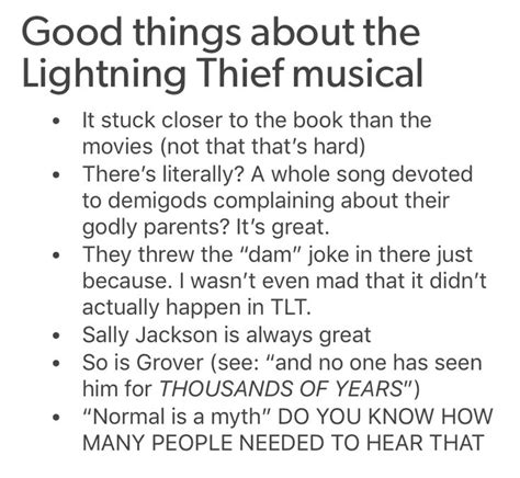 Good things about the Lightning Thief musical | The lightning thief ...