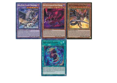 Yugioh Red-eyes Black Dragon Budget Deck Slash Dragon Darkness Metal NM - Etsy