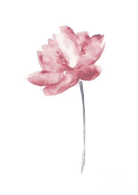 Lotus Pink Painting Painting by Joanna Szmerdt - Fine Art America