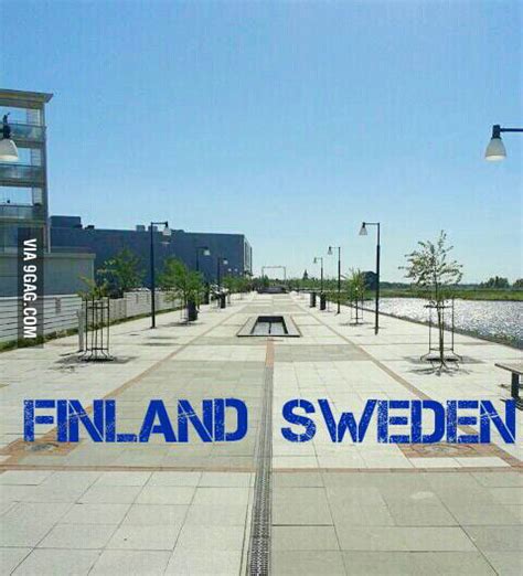 "world's most peaceful border" Haparanda Sweden. Tornio Finland. - 9GAG