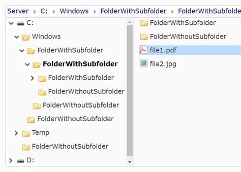 Windows File Explorer Like Folder Tree In jQuery | Free jQuery Plugins