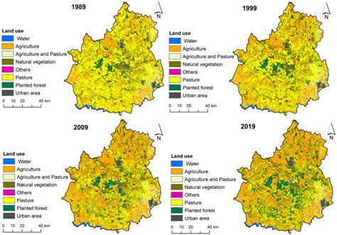 Types of land uses in the last four decades | Download Scientific Diagram