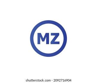 Mz Logo Design Vector Template Stock Vector (Royalty Free) 2092716904 | Shutterstock