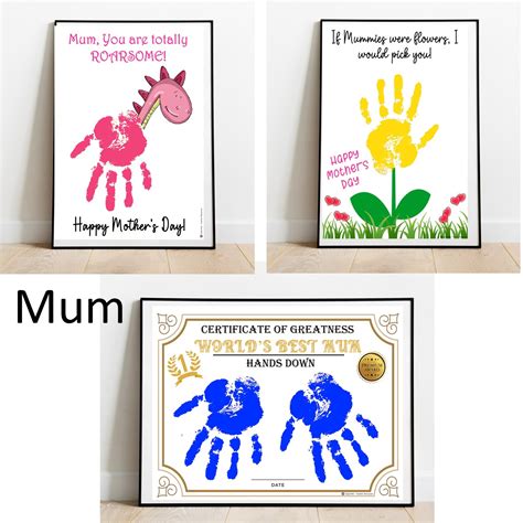 Mother's Day Handprint Art, Keepsake Art, Mum Nana | Made By Teachers