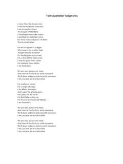 I am Australian Song Lyrics / i-am-australian-song-lyrics.pdf / PDF4PRO