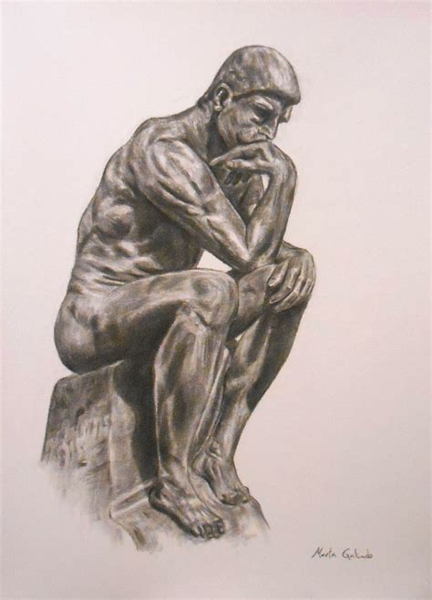 The Thinker Drawing at GetDrawings | Free download