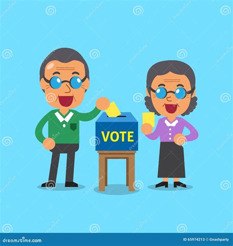 Person Voting Cartoon