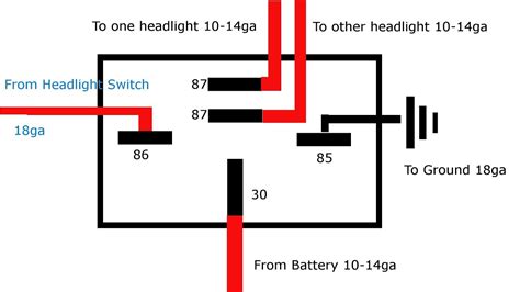 No Headlight Relay Wiring Diagram