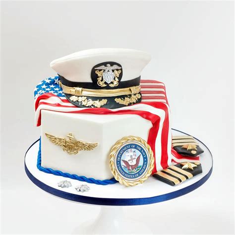 Military Promotion Cake Navy Navy Birthday, Dad Birthday Cakes, Navy Couple, Military Cake, Navy ...