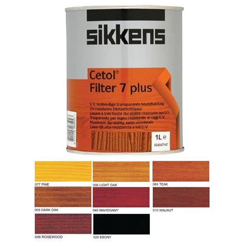 Sikkens Cetol Filter 7 Plus Woodstain Paint - 5 Litre - Teak (085)