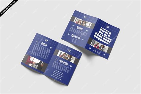 Premium PSD | Bifold brochure mockup