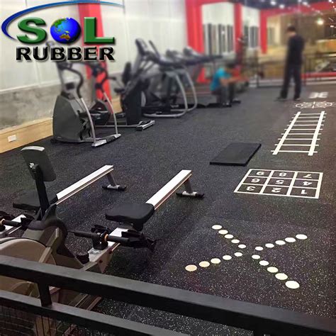 25mm Custom Logo Design Pattern Gym Roll Flooring Rubber Mat - China Rubber Mat and Rubber Floor