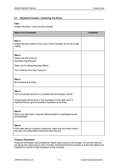 What Is Standard Operating Procedure