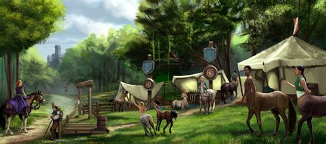 Centaur Camp by liminalbean on DeviantArt