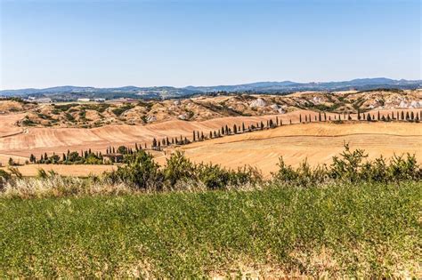 Crete Senesi. Striking lunar landscapes south of Siena, Tuscany, Italy