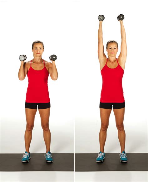 Overhead Shoulder Press | 10 Moves + 10 Reps Each = The Defined Arms You've Always Wanted ...