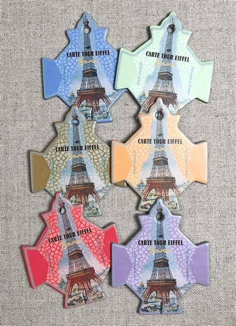 Sajou 6 Thread Cards Eiffel Tower - L'uccello