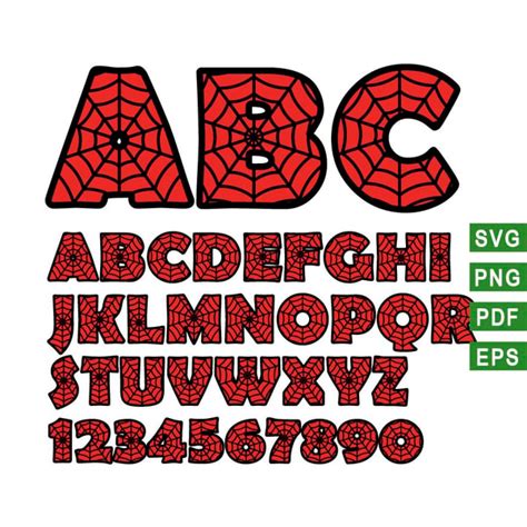 spiderman font svg, supehero font svg, marvel font svg, spid - Inspire Uplift