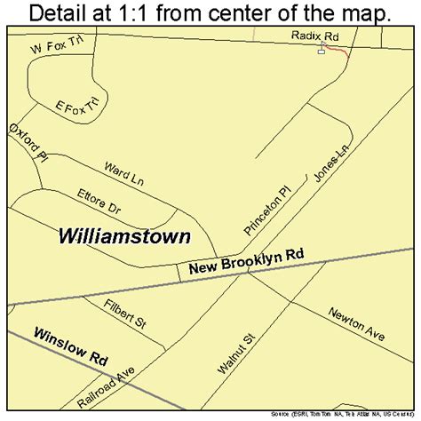 Williamstown New Jersey Street Map 3481380