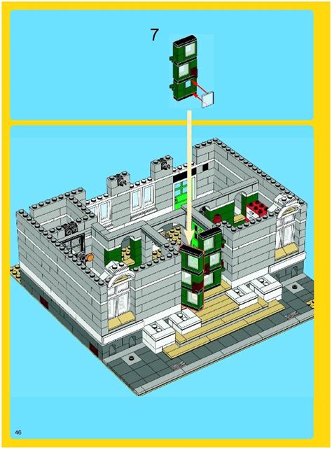 Town - Town Hall [Lego 10224] | Lego, Town hall, Lego modular