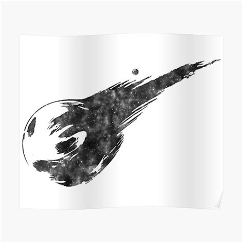 "Final Fantasy 7 - Meteor Logo (Chrome Design)" Poster by Kamurata | Redbubble