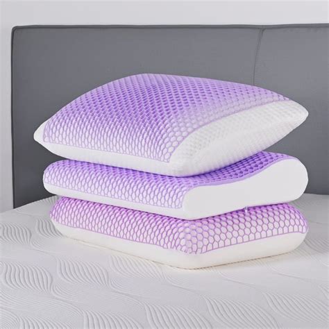 Cooling Gel TPE Memory Foam Pillow Shredded Memory Foam Pillow in Bed for Hot Sleepers - Gel ...