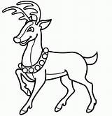 Free Printable Reindeer Coloring Pages sketch template