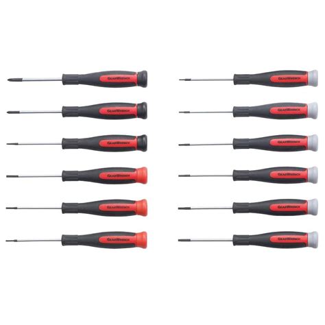 GearWrench Mini Torx Dual Material Screwdriver Set (12-Piece)-80057 - The Home Depot