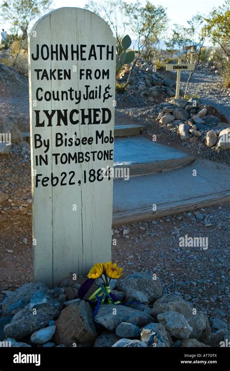 Historic graves at Tombstone cemetery, Arizona Stock Photo - Alamy