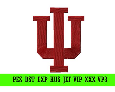 Indiana University Bloomington logo machine embroidery design – SVG Shop