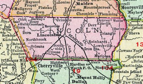 Lincolnton Nc Map