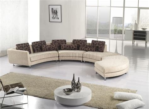 Ultra Modern 4Pc Modular Sectional Sofa A94 Fabric Beige